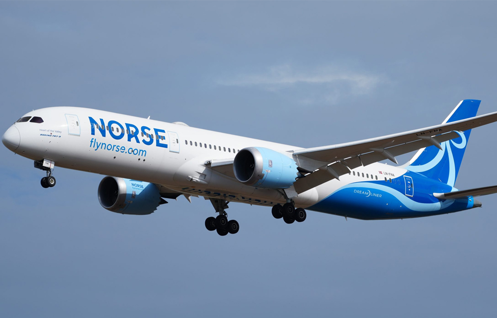 Norse Atlantic Airways flying from London to USA